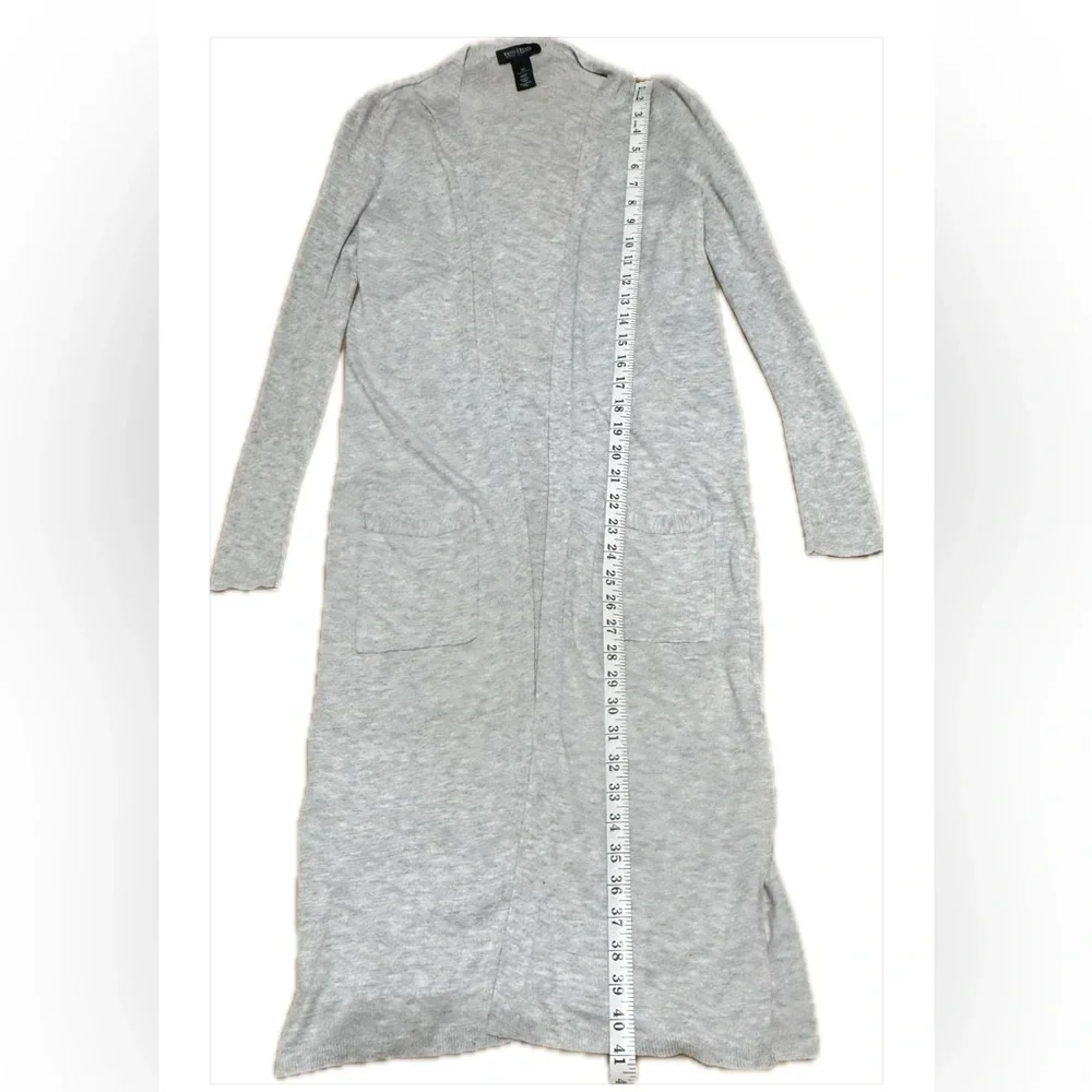 White House Black Market gray duster cardigan